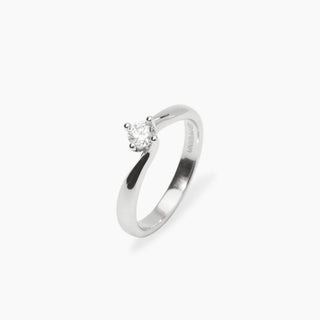 Anello solitario con diamante lab-grown 0,20 carati