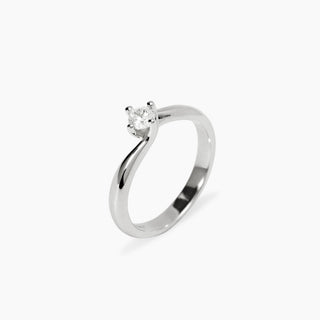 Anello solitario con diamante lab-grown 0,25 carati