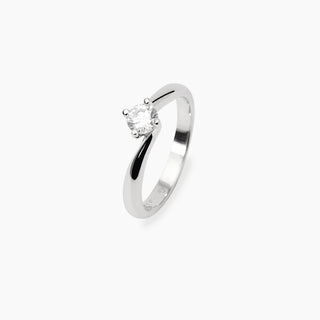 Anello solitario con diamante lab-grown 0,33 carati