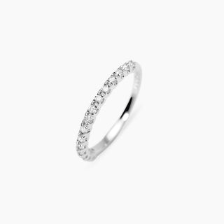 Anello mezza veretta con diamanti lab-grown 0,18 carati