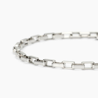 Bracciale in argento con catena allungata