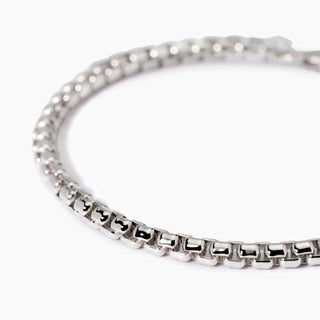 Bracciale uomo regolabile con catena veneta