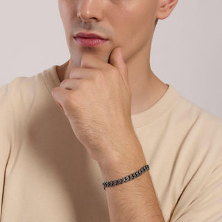 Bracciale uomo con catena groumette 