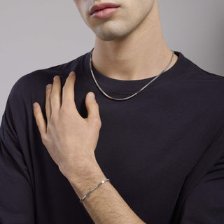 Bracciale da uomo con catena snake