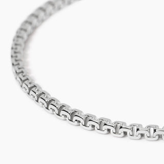 Bracciale in argento con catena greca