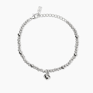Bracciale in argento con sfere e ciondolo campanella LITTLE MIX