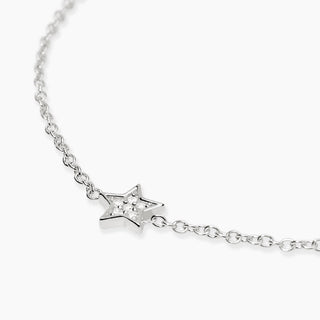 Bracciale con stella in diamanti lab-grown 0,009 carati