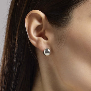 Orecchini a goccia chunky in argento