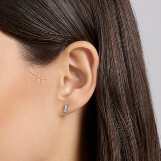 Orecchini trilogy con diamanti lab-grown