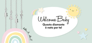Copertina di pagina con bracciali collezione Welcome Baby