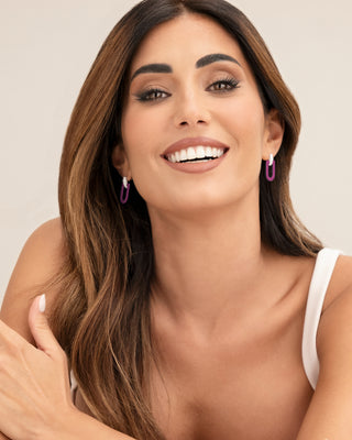 Federica Nargi indossa gli orecchini della collezione Roma